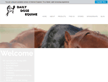 Tablet Screenshot of dailydoseequine.com